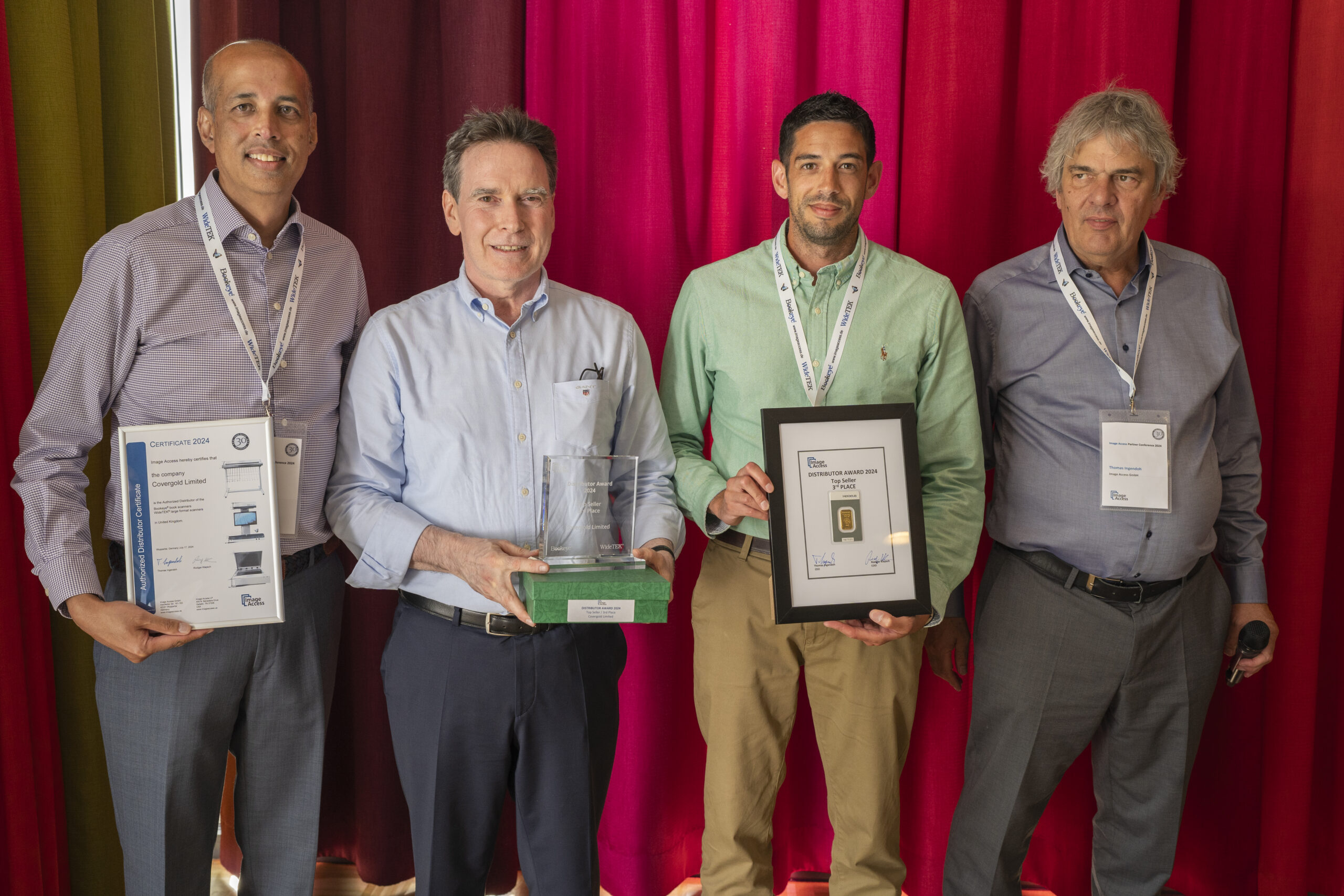 Top seller 3rd place - Covergold Limited (UK) - from left to right: Giles Pinto, Rüdiger Klepsch, Mark Pinto, Thomas Ingendoh